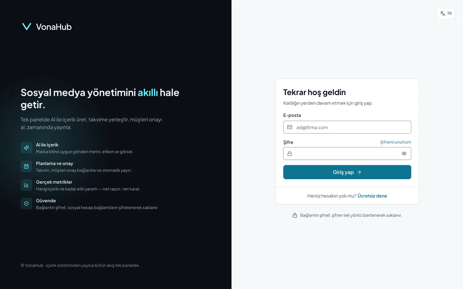 VonaHub — ekranlar ve görseller